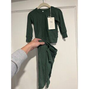 Kyte Bamboo Jersey Jogger Set in Hunter